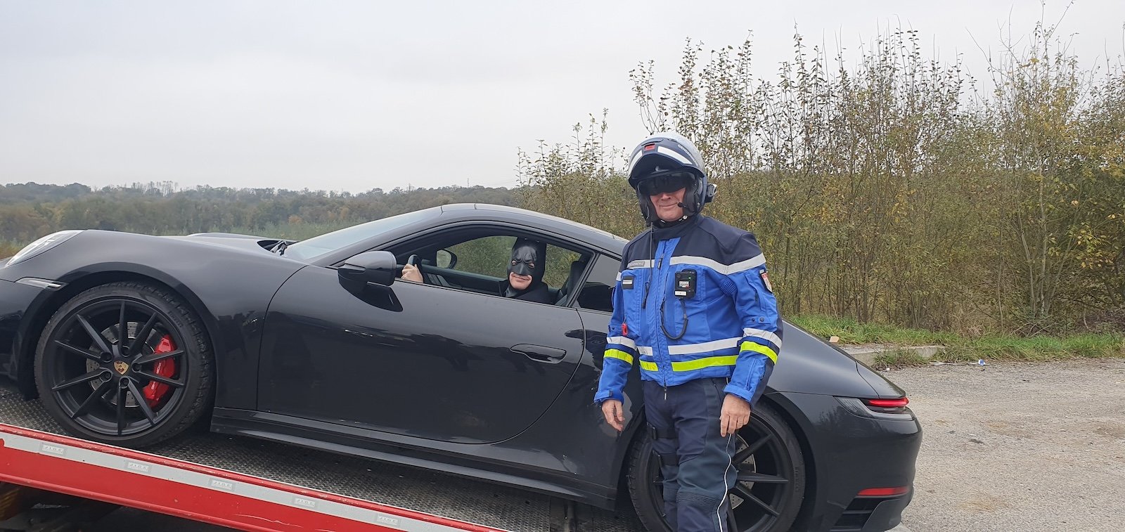 Porsche à 203 km/h : Batman flashé dans les Ardennes