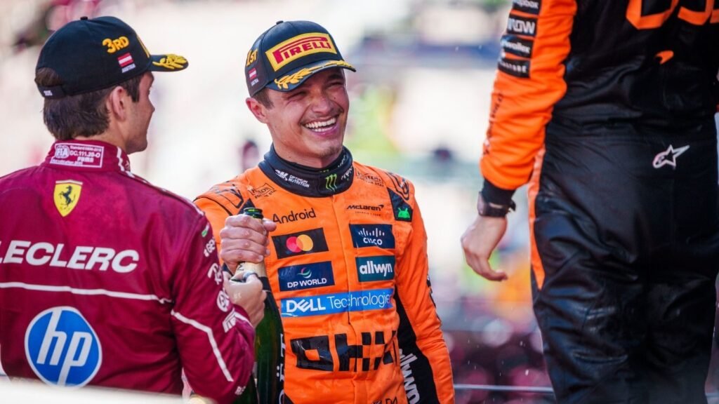 F1 GP Belgique : Réaction de Lando Norris après la pole