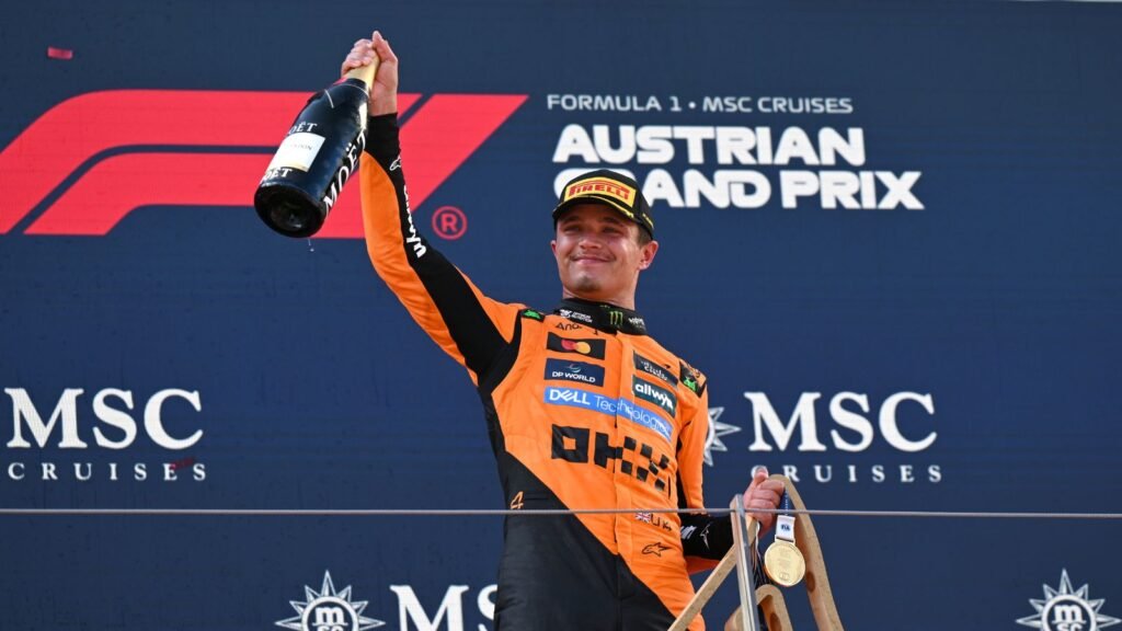 F1 Grande-Bretagne : Joie et gratitude de Norris après victoire